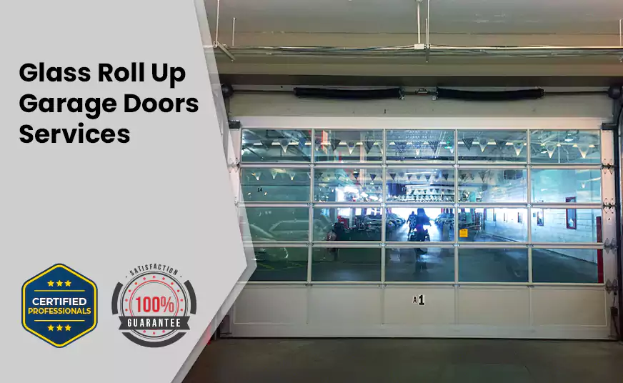 Glass Roll Up Garage Door in Oakland, FL